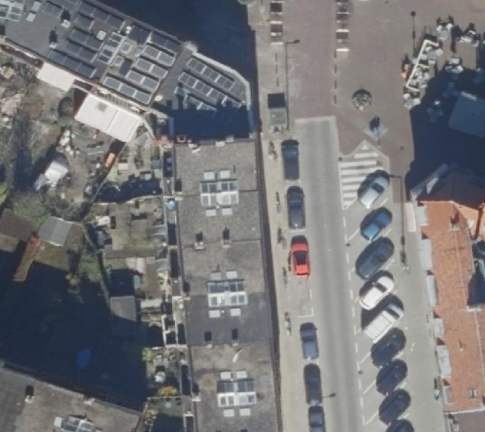 True ortho Luchtfoto op daksegment