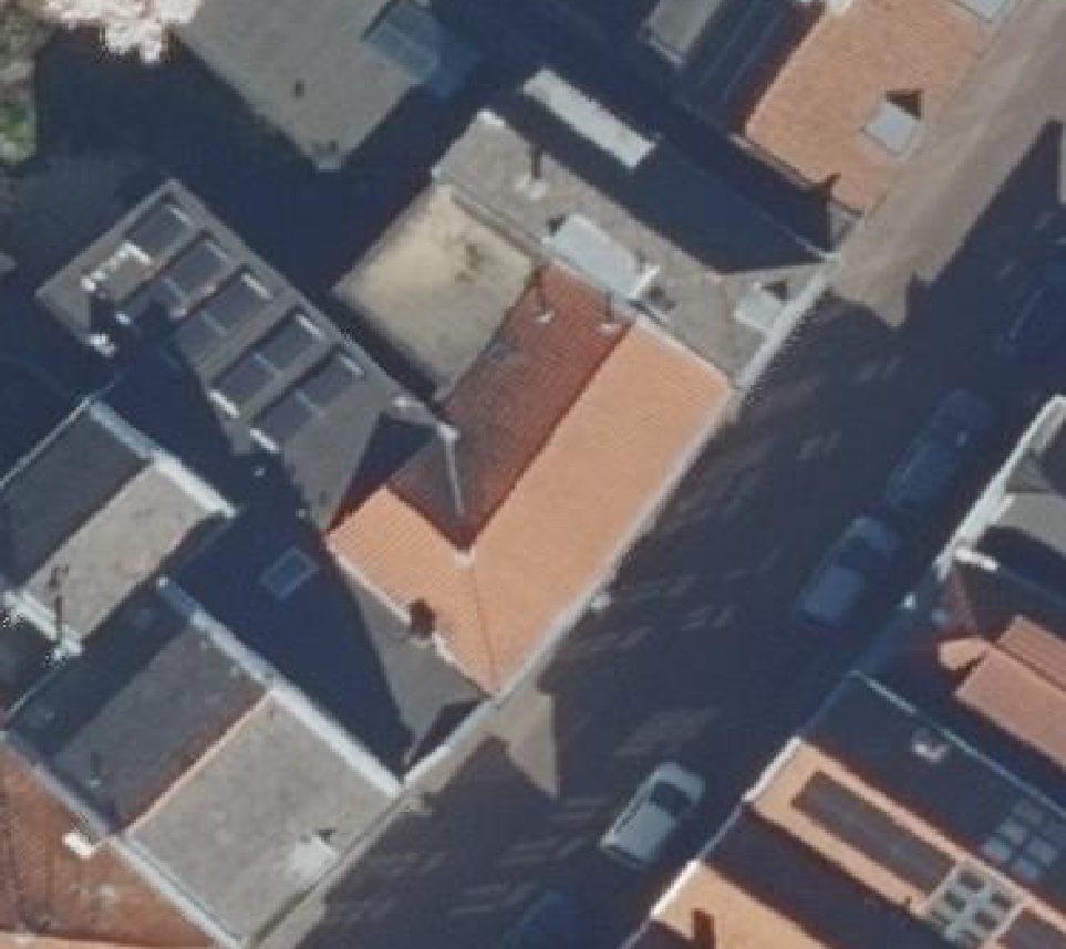 True ortho luchtfoto van Rotterdam met zicht op woning
