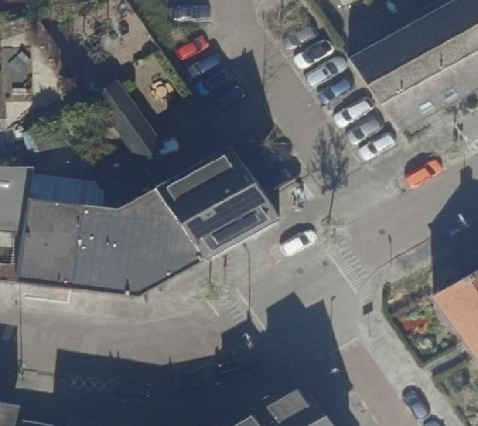 True ortho Luchtfoto op daksegment