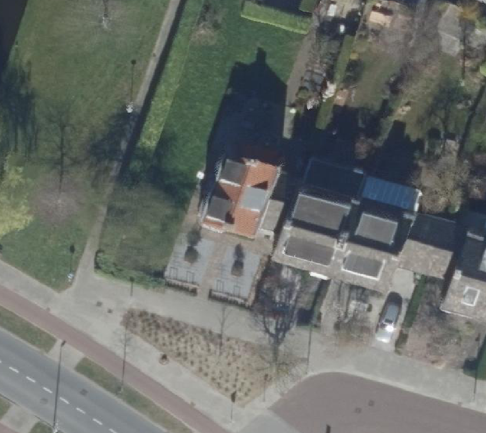 True ortho Luchtfoto op daksegment
