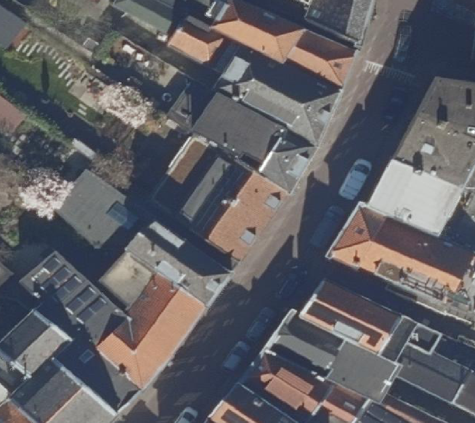 True ortho Luchtfoto op daksegment
