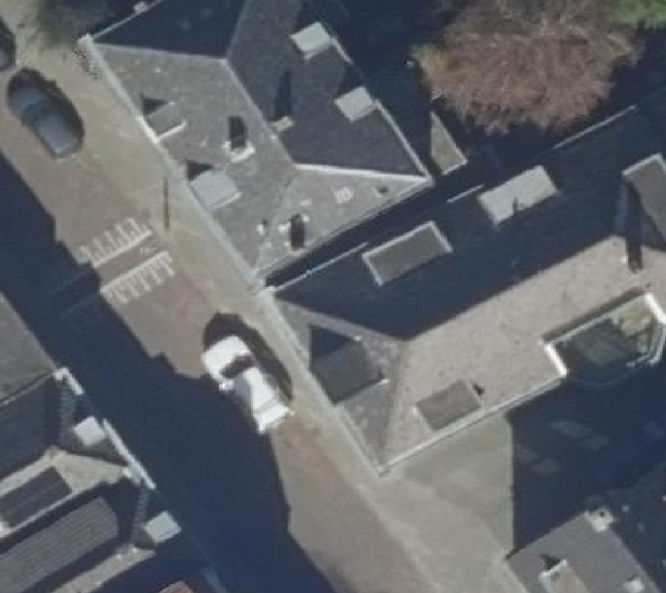 True ortho luchtfoto van Rotterdam met zicht op woning