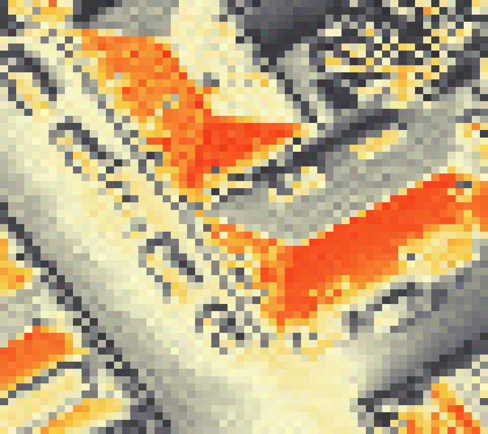 PV-irradiatie op daksegment ingezoomd met intensiteitsverdeling van zonlicht