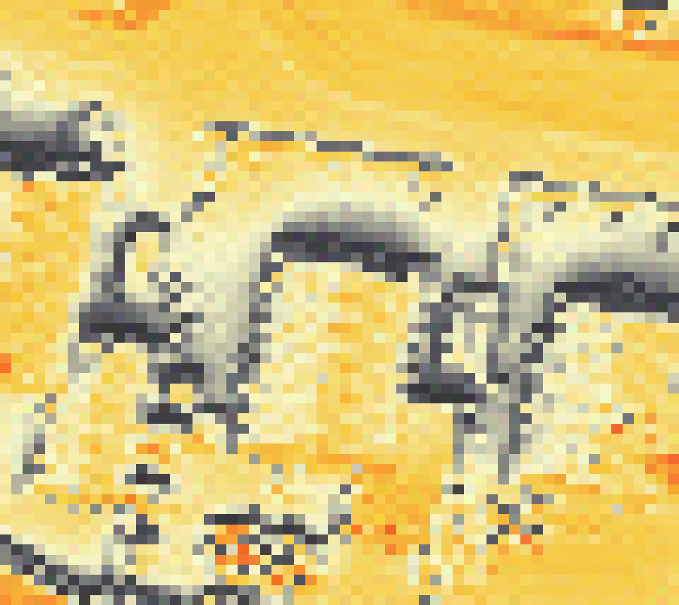 PV-irradiatie op daksegment ingezoomd met intensiteitsverdeling van zonlicht