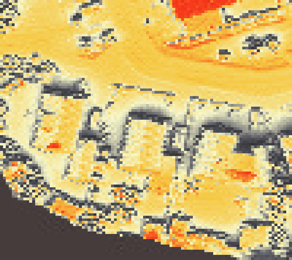PV-irradiatie op daksegment met intensiteitsverdeling van zonlicht