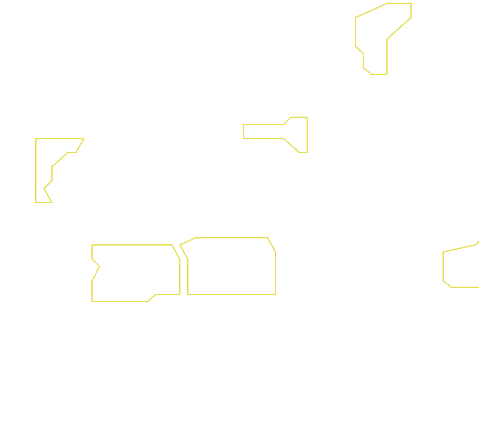 Daksegment ingezoomd met contourlijnen en structuurweergave