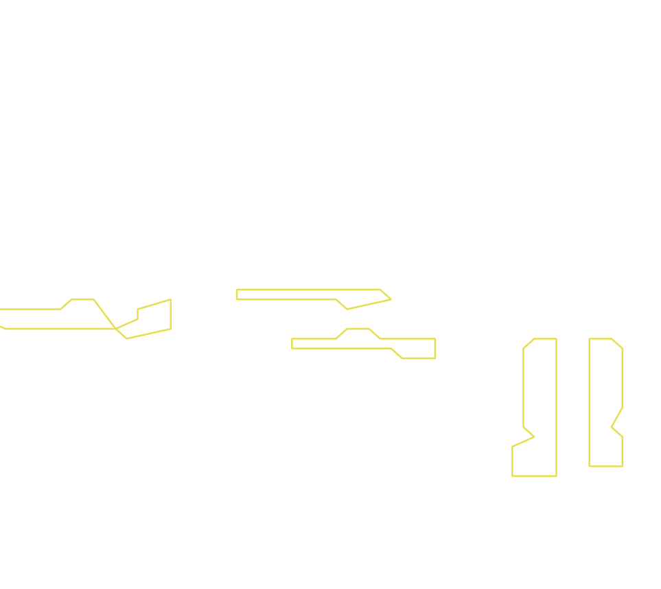 Daksegment ingezoomd met contourlijnen en structuurweergave