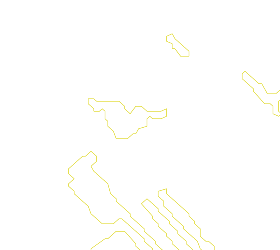 Daksegment met contourlijnen en structuurweergave