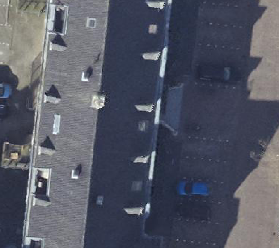 True ortho luchtfoto van Wieringerwerf met zicht op woning