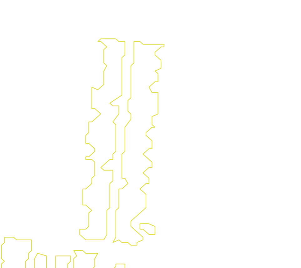 Daksegment met contourlijnen en structuurweergave