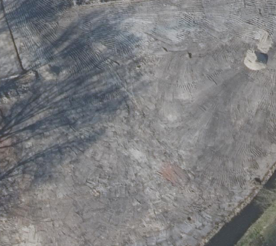 True ortho Luchtfoto op daksegment