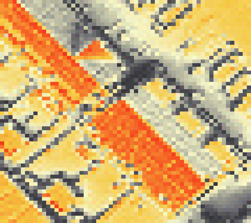 PV-irradiatie op daksegment ingezoomd met intensiteitsverdeling van zonlicht