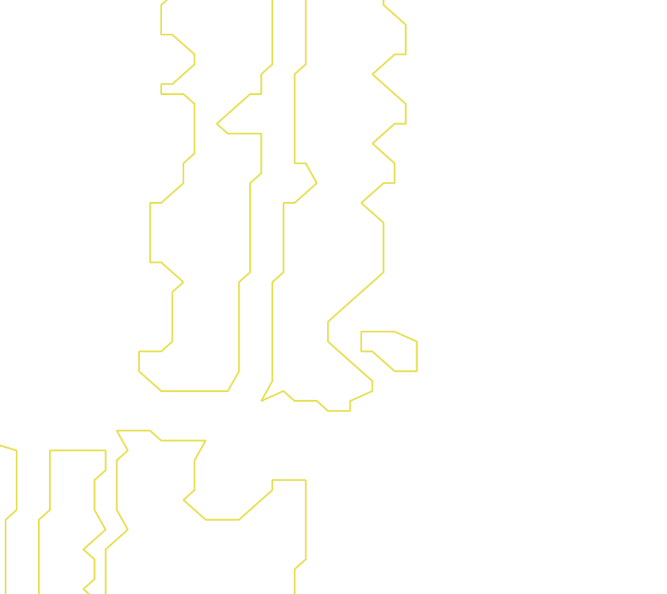 Daksegment ingezoomd met contourlijnen en structuurweergave
