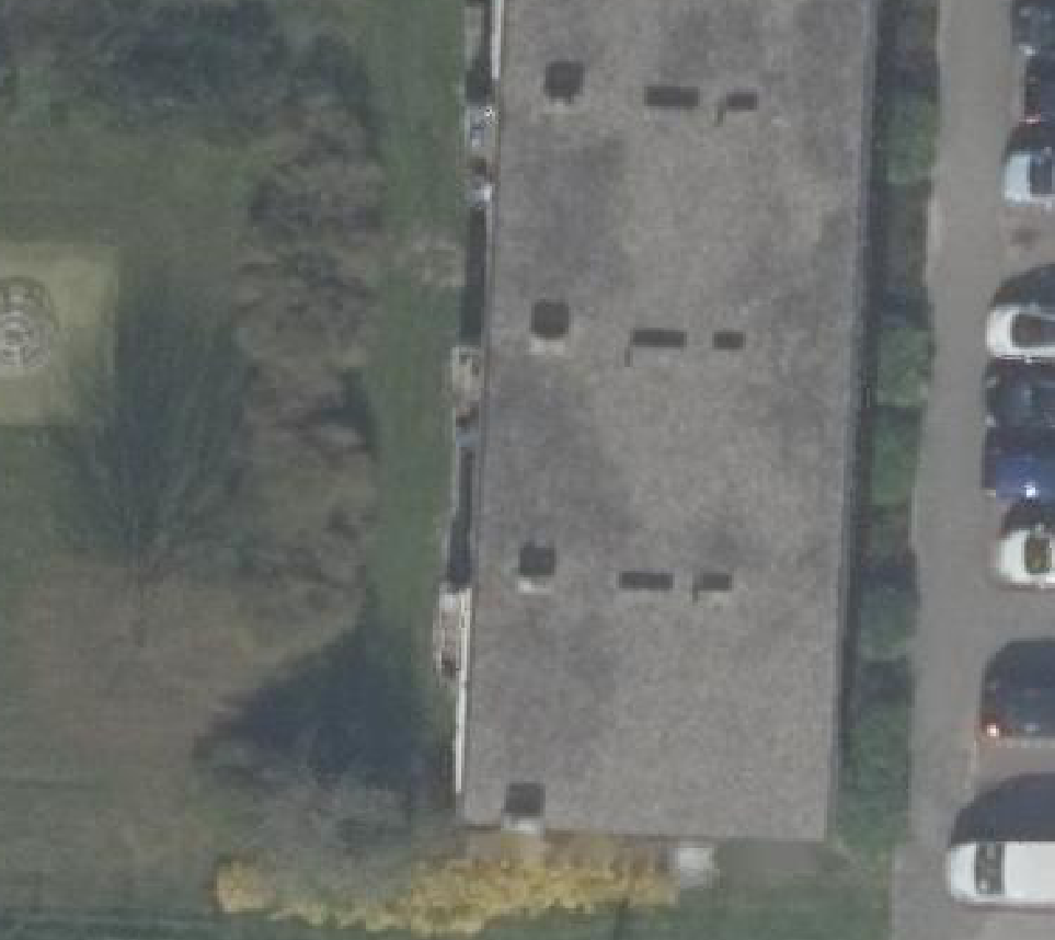 True ortho luchtfoto van Alkmaar met zicht op woning