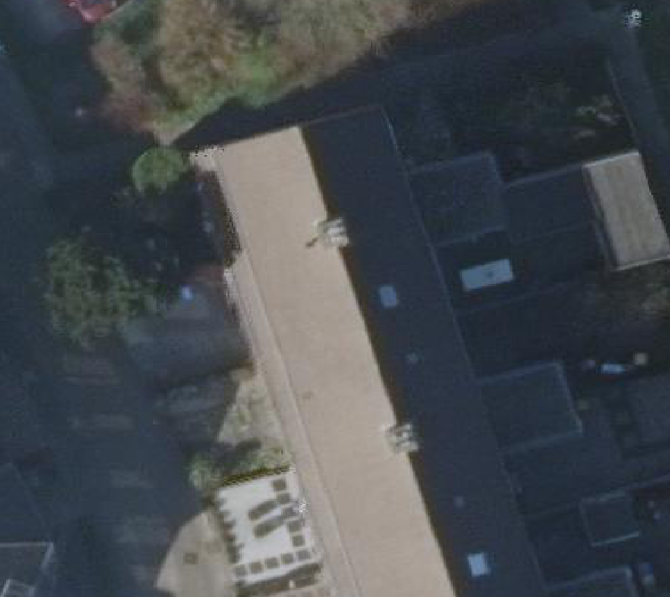 True ortho luchtfoto van Schagen met zicht op woning