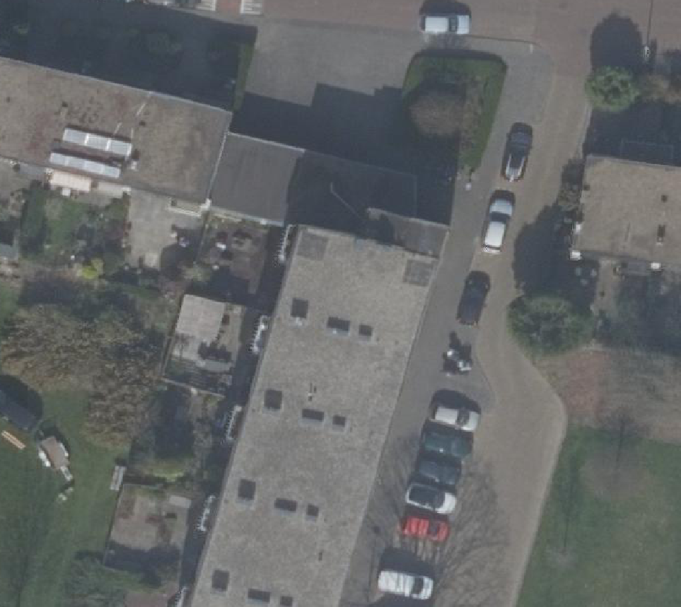 True ortho Luchtfoto op daksegment