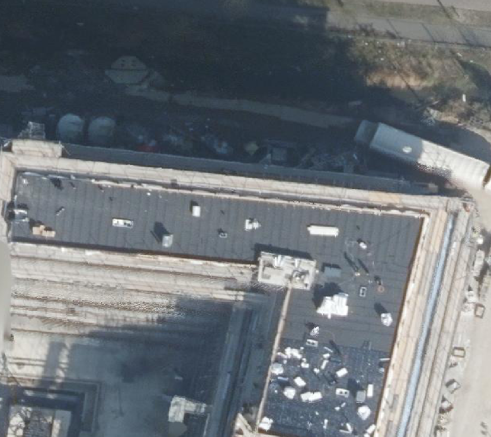 True ortho Luchtfoto op daksegment