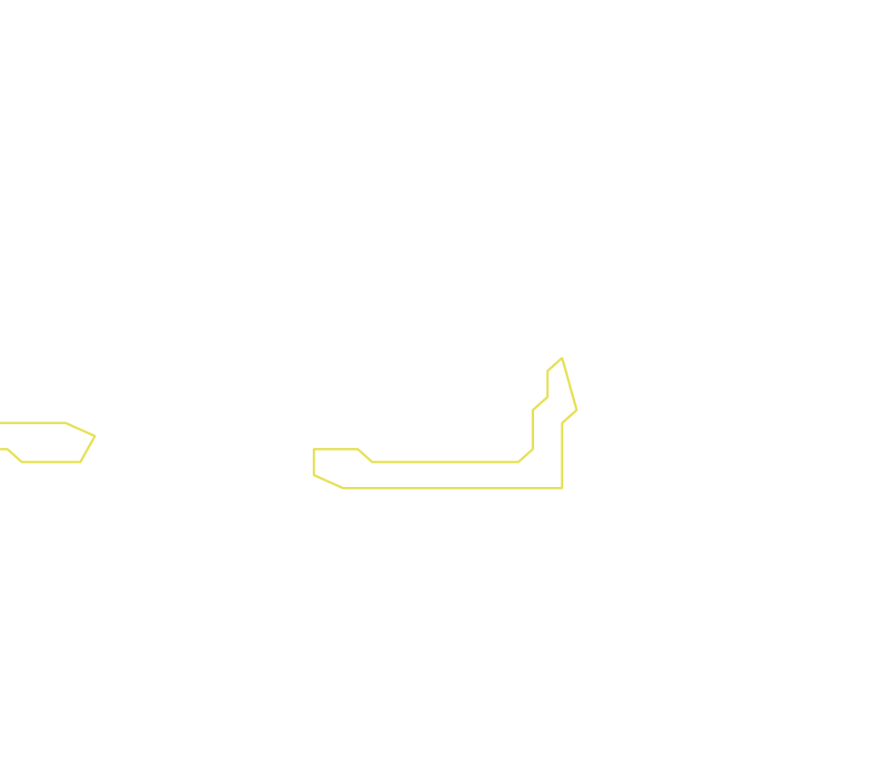 Daksegment ingezoomd met contourlijnen en structuurweergave