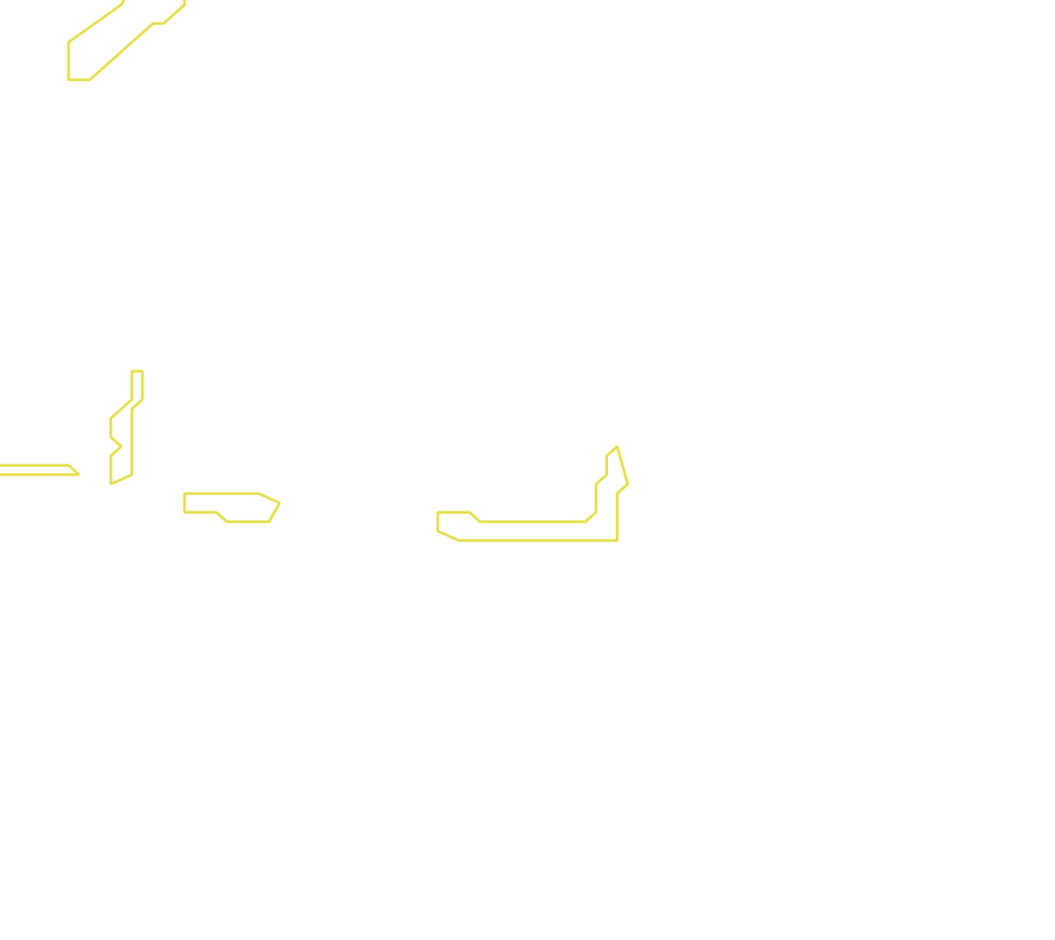 Daksegment met contourlijnen en structuurweergave