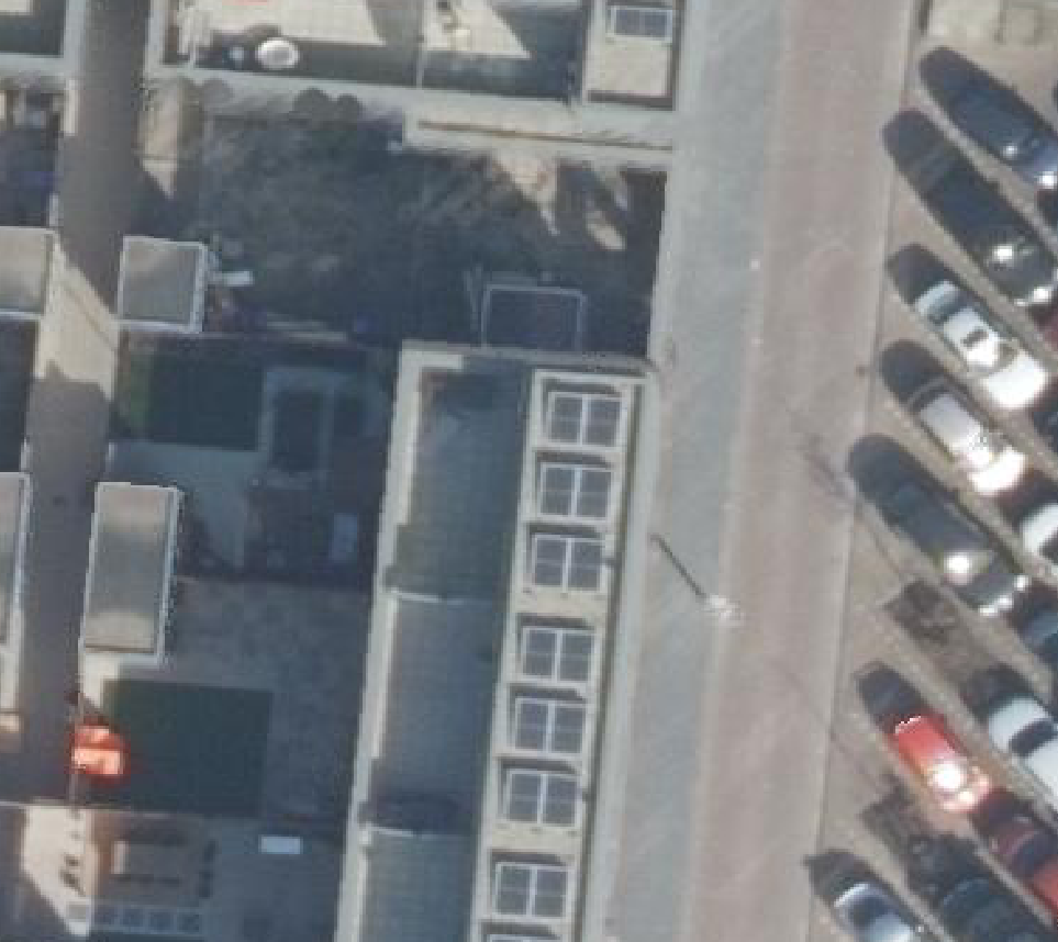 True ortho luchtfoto van Utrecht met zicht op woning