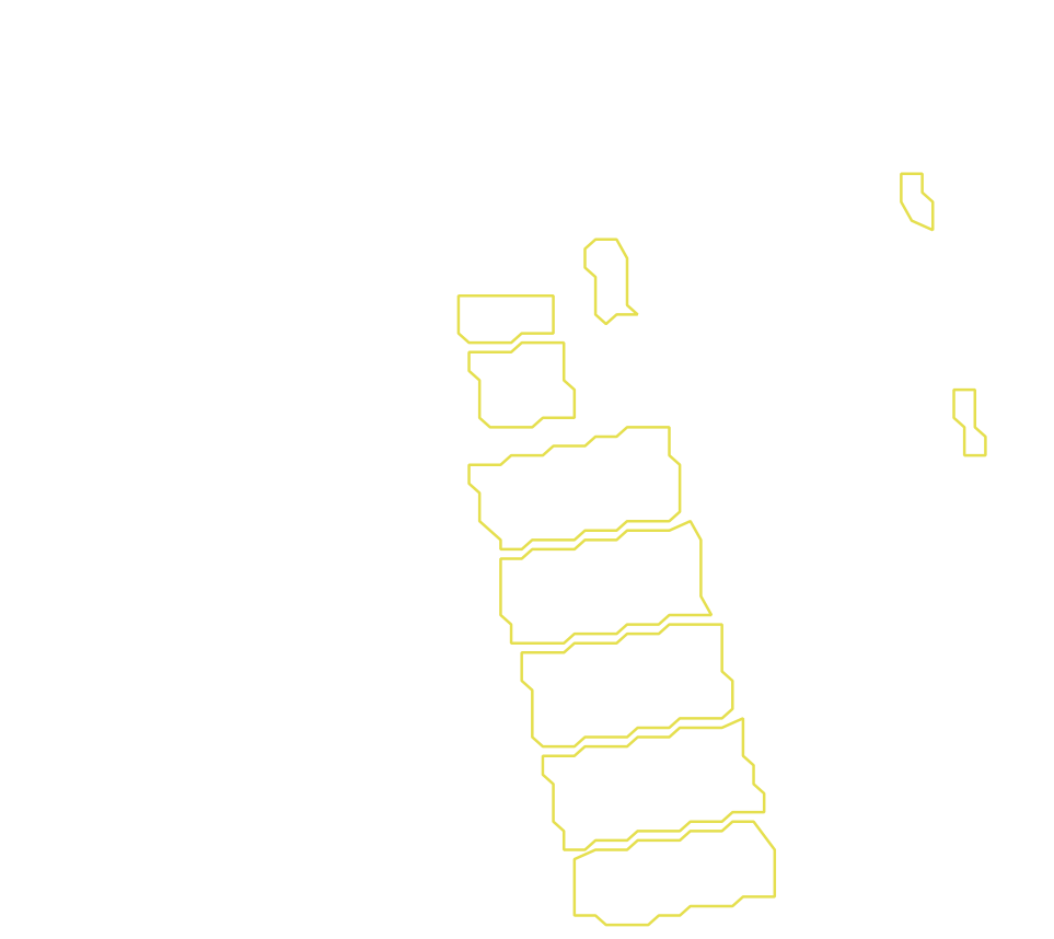 Daksegment met contourlijnen en structuurweergave