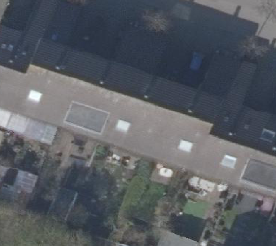 True ortho luchtfoto van Alkmaar met zicht op woning
