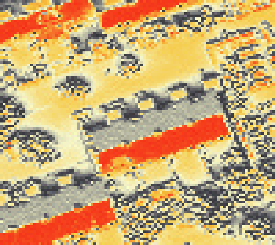 PV-irradiatie op daksegment met intensiteitsverdeling van zonlicht