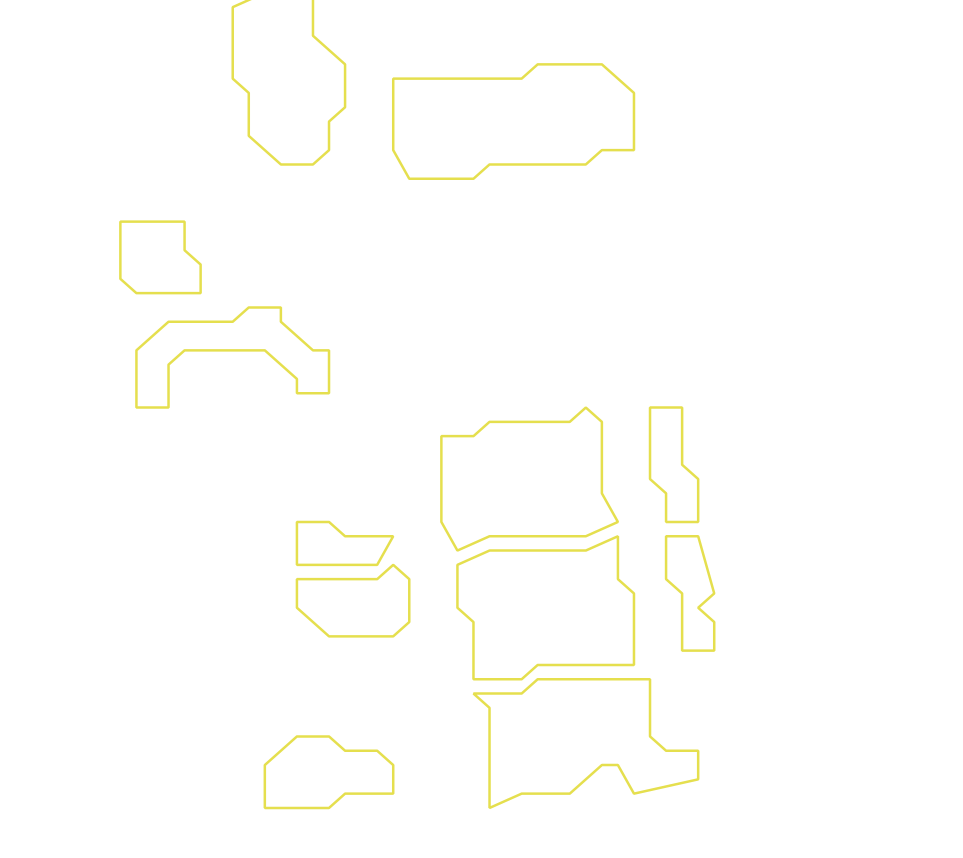 Daksegment ingezoomd met contourlijnen en structuurweergave