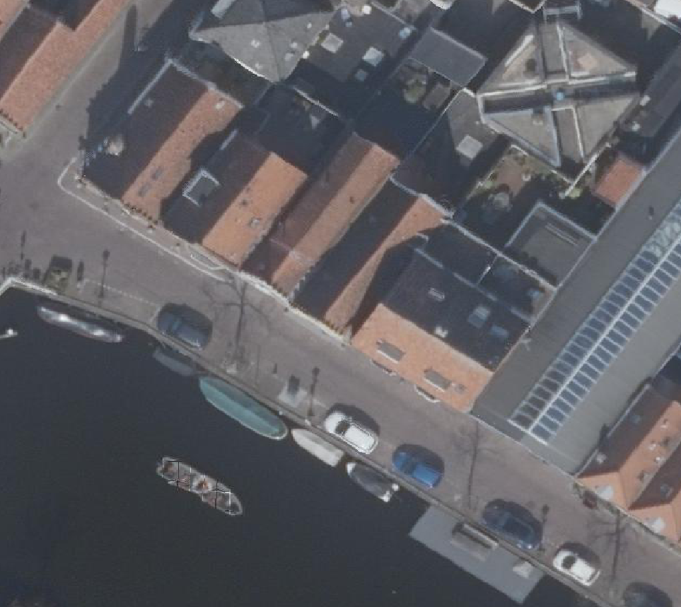 True ortho Luchtfoto op daksegment