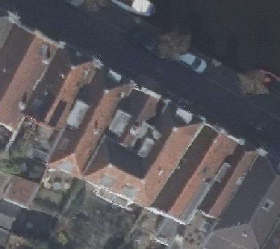True ortho luchtfoto van Alkmaar met zicht op woning
