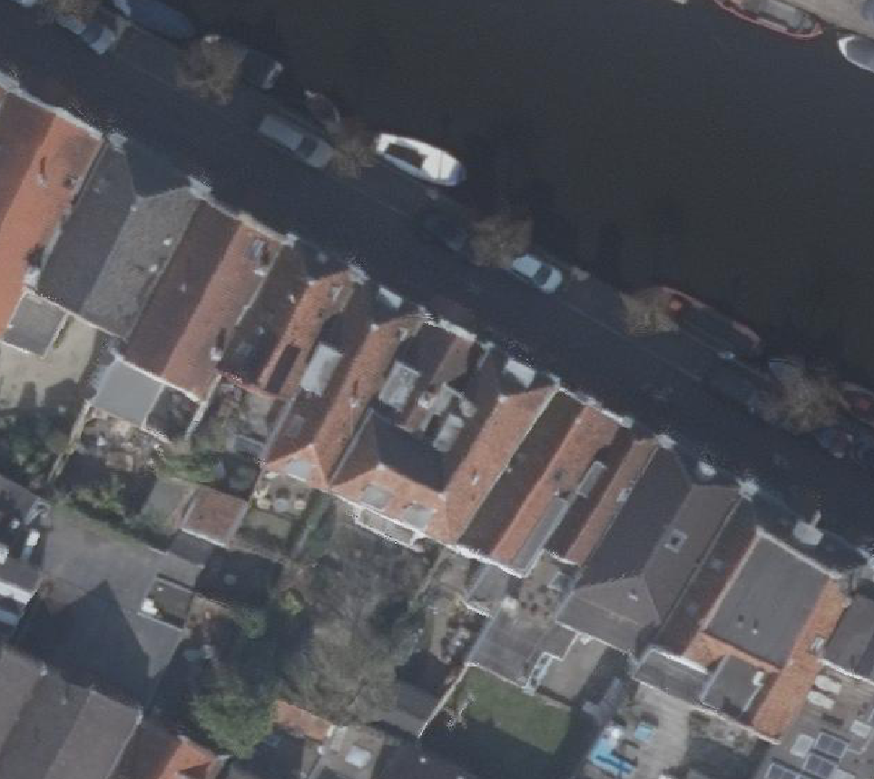 True ortho Luchtfoto op daksegment