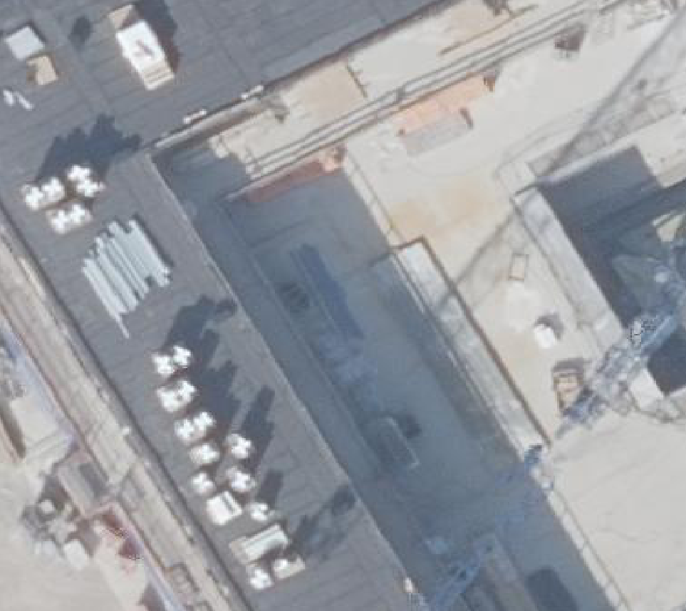True ortho Luchtfoto op daksegment ingezoomd