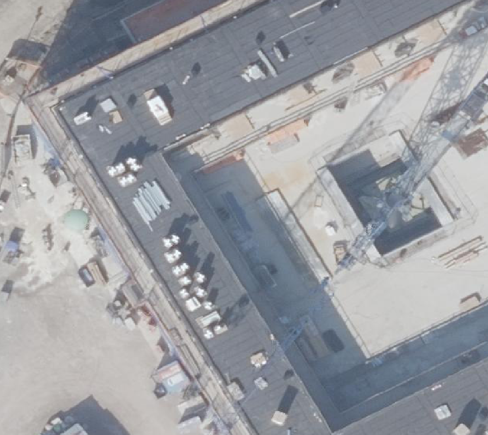 True ortho Luchtfoto op daksegment