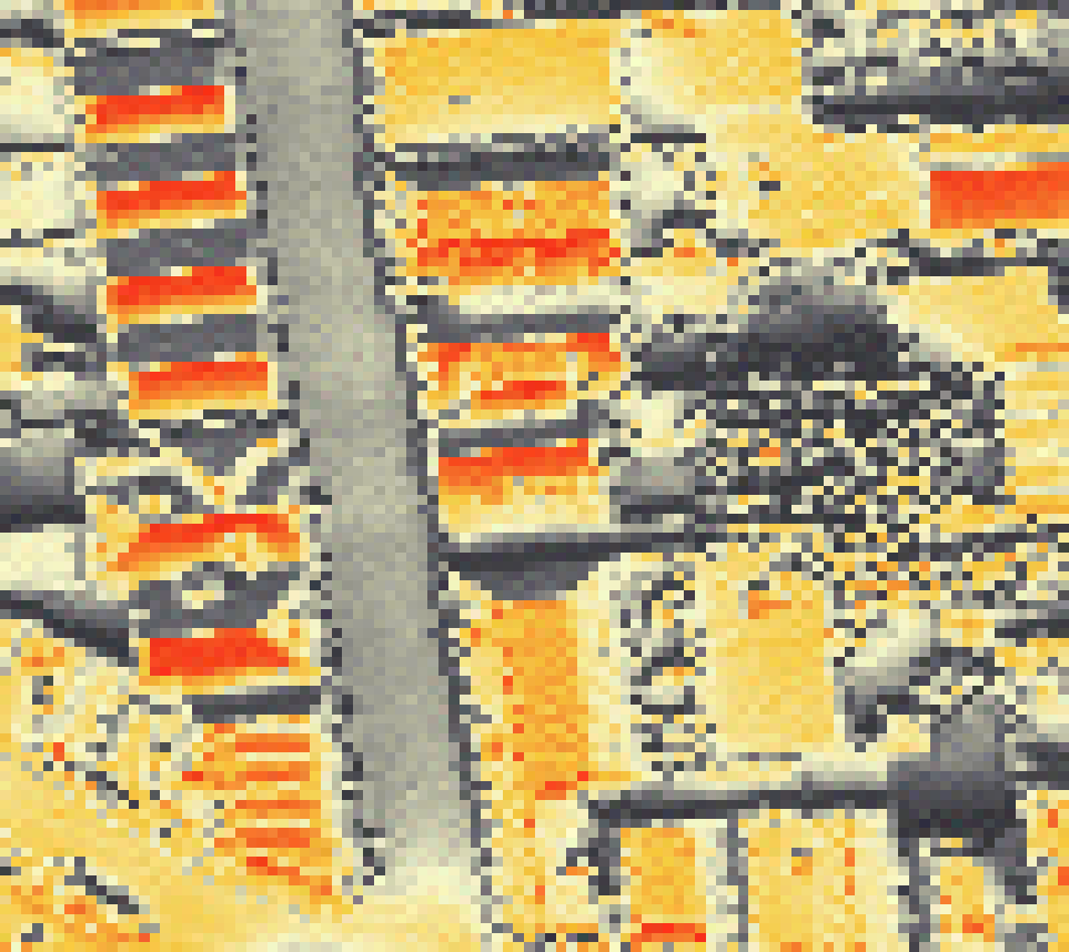 PV-irradiatie op daksegment met intensiteitsverdeling van zonlicht