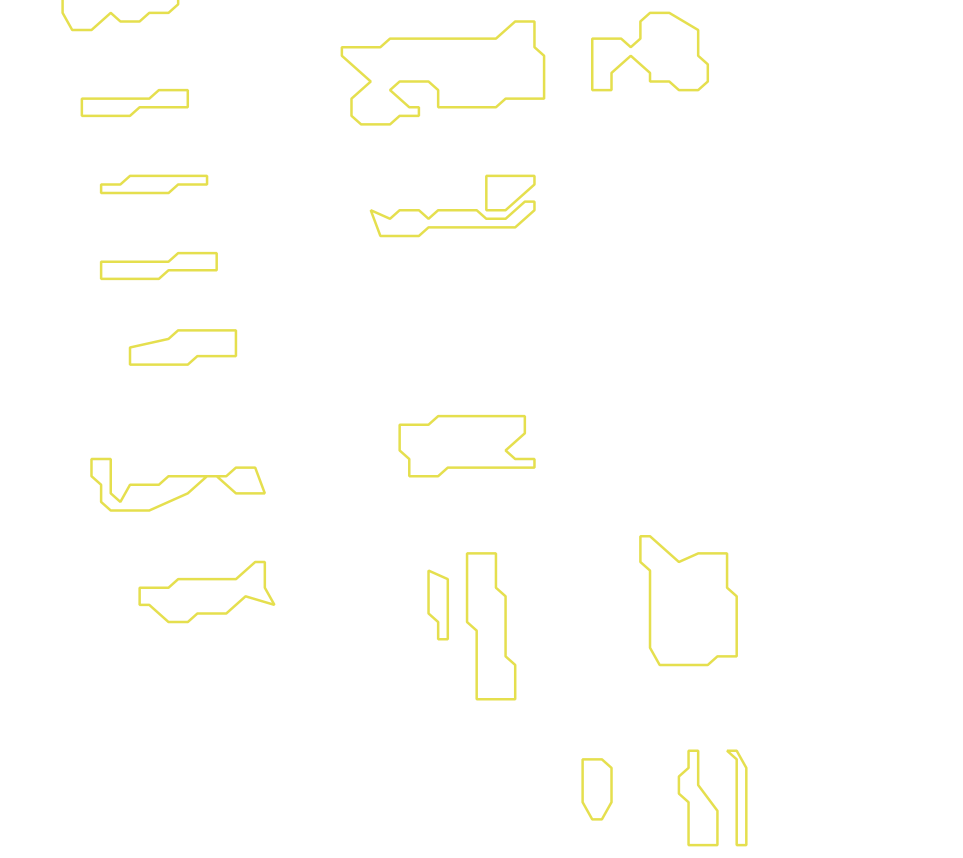 Daksegment met contourlijnen en structuurweergave