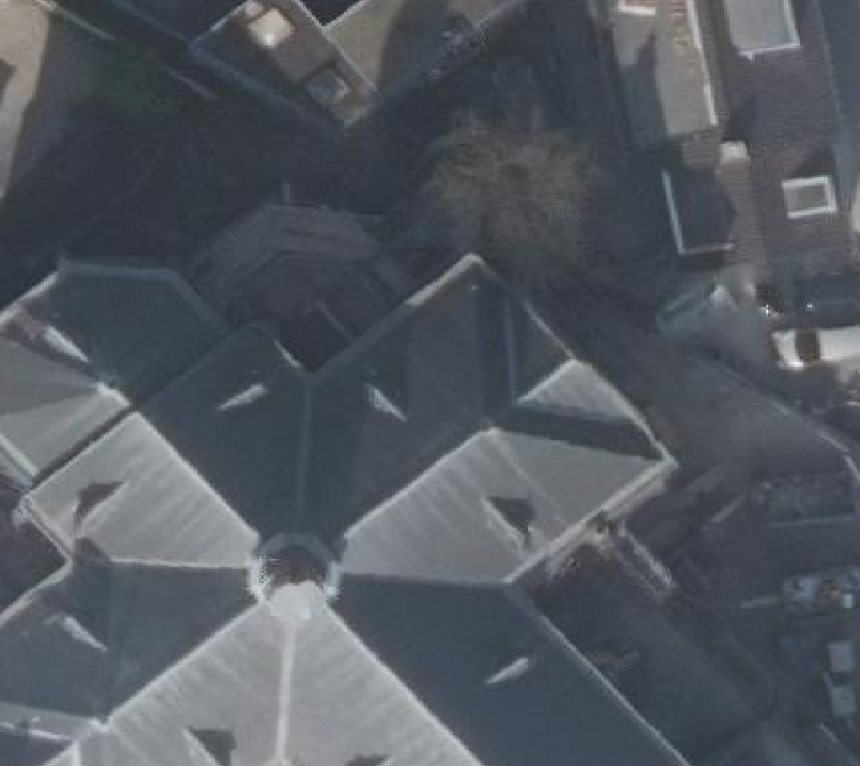 True ortho luchtfoto van Alkmaar met zicht op woning