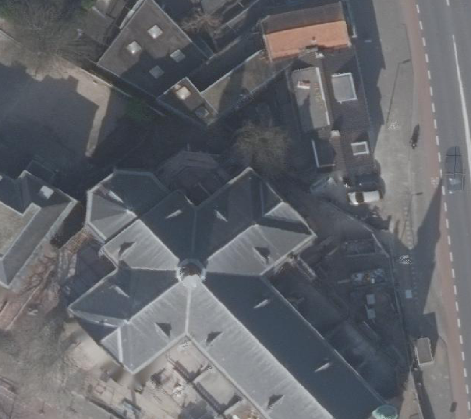 True ortho Luchtfoto op daksegment