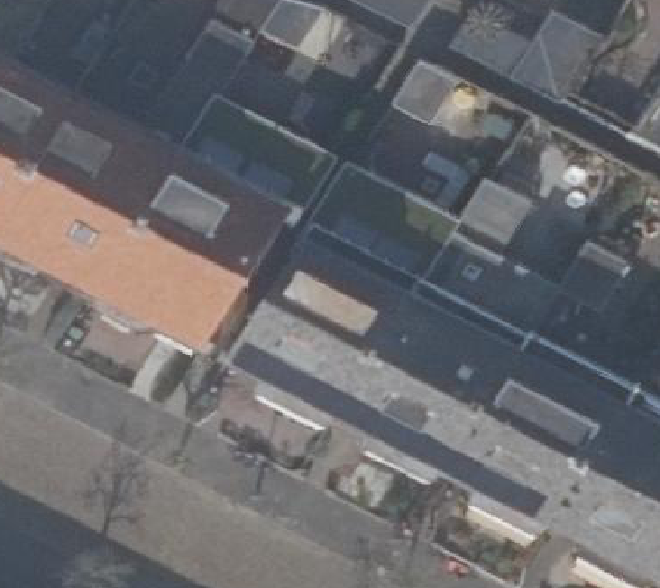 True ortho luchtfoto van Alkmaar met zicht op woning