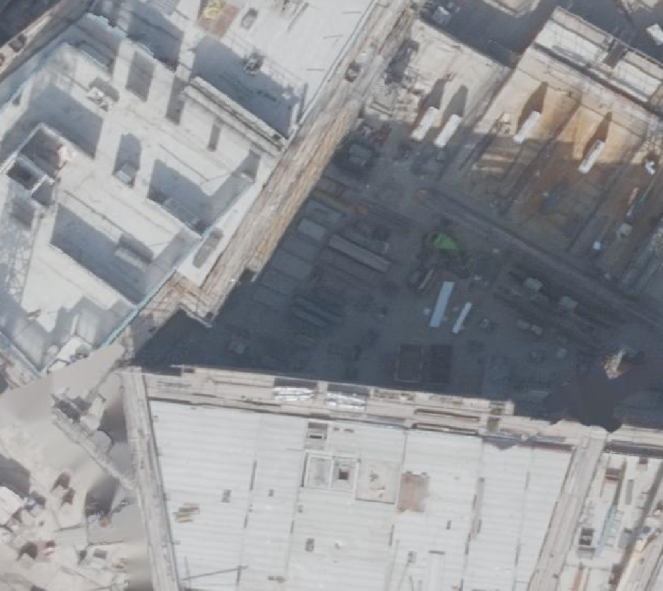 True ortho Luchtfoto op daksegment