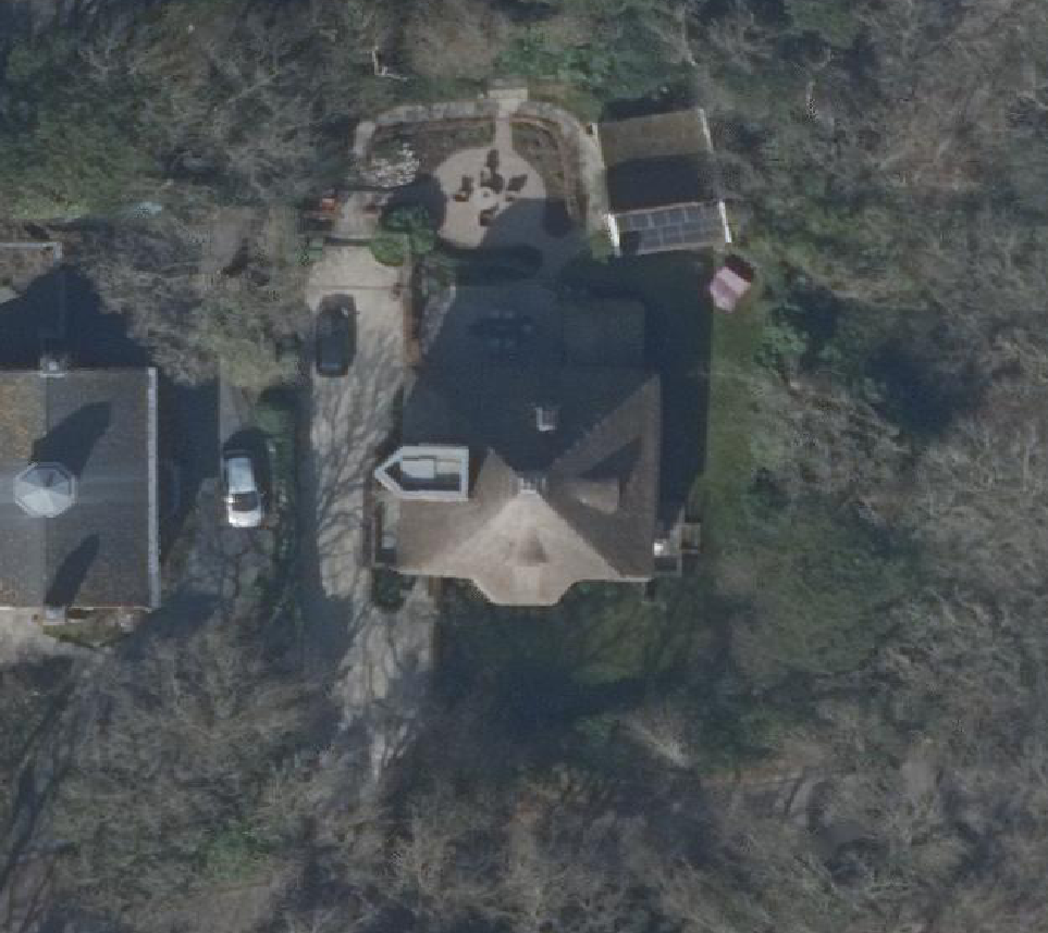 True ortho Luchtfoto op daksegment