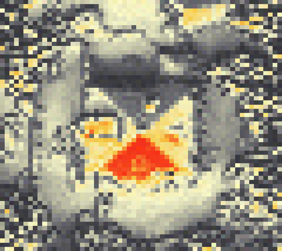 PV-irradiatie op daksegment ingezoomd met intensiteitsverdeling van zonlicht