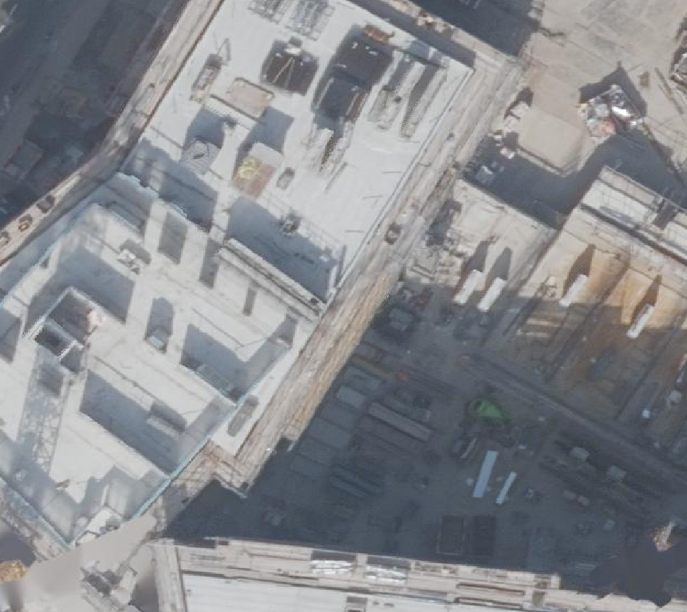 True ortho Luchtfoto op daksegment