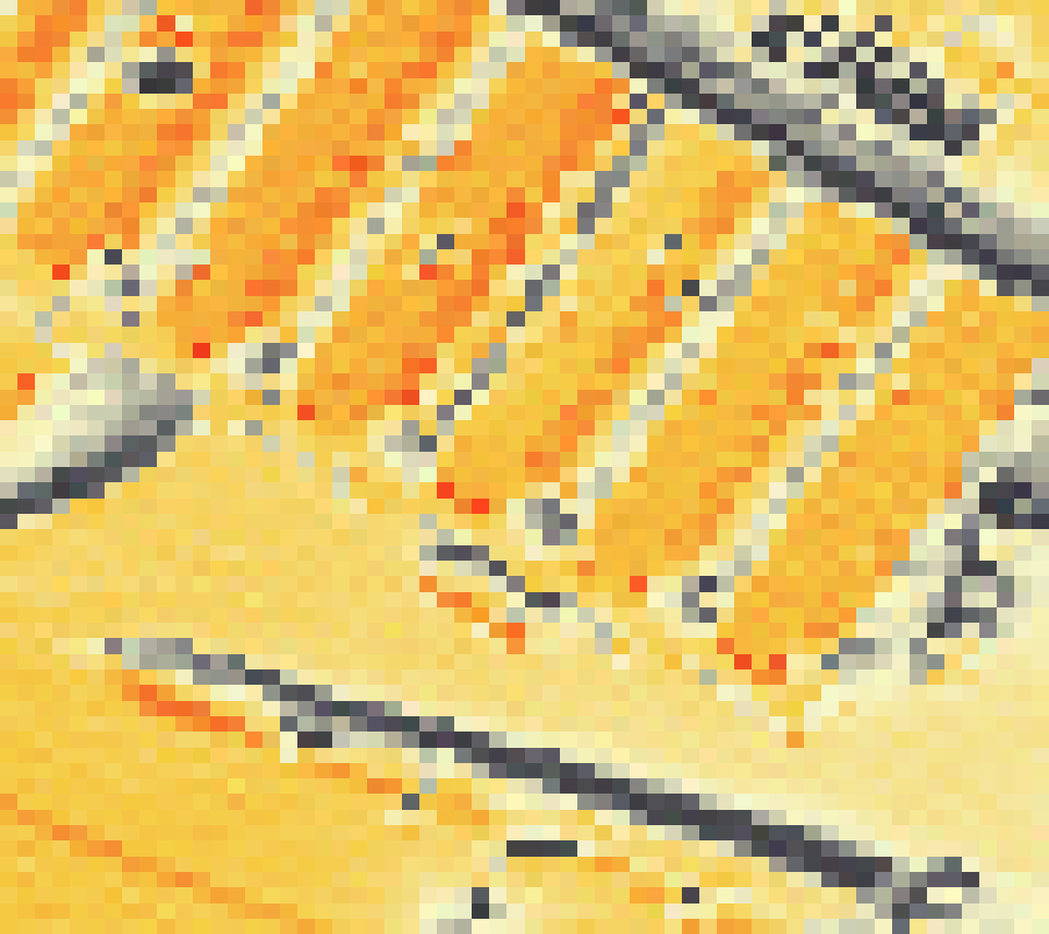 PV-irradiatie op daksegment ingezoomd met intensiteitsverdeling van zonlicht