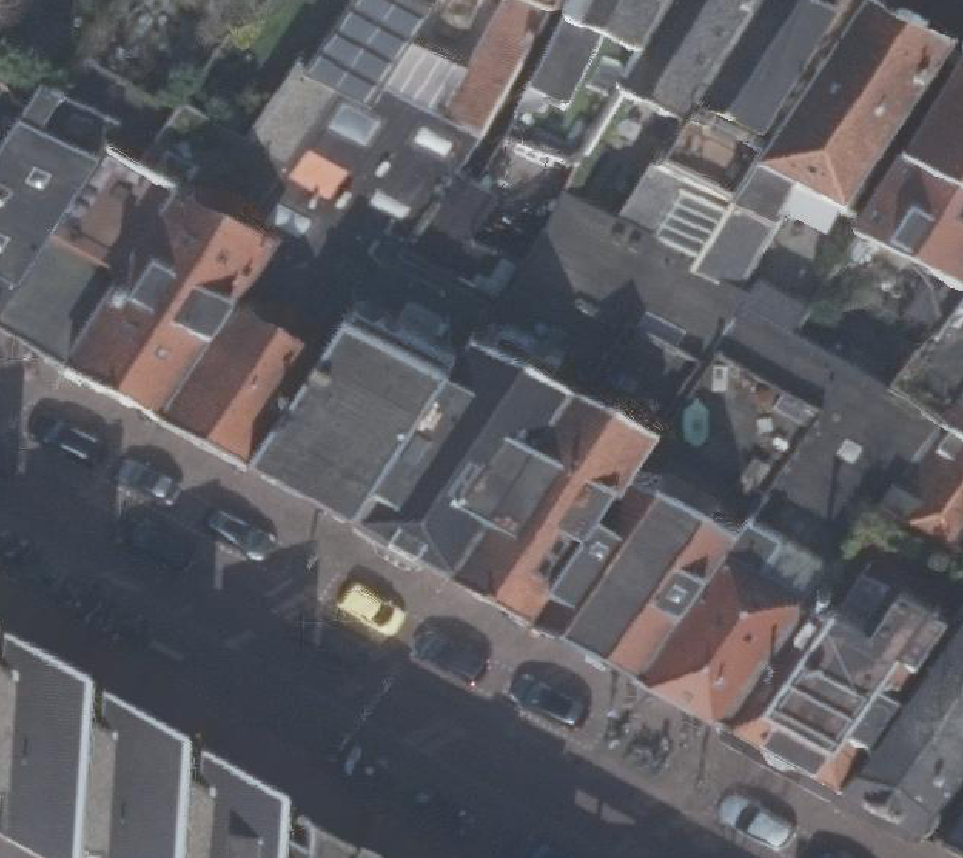 True ortho Luchtfoto op daksegment