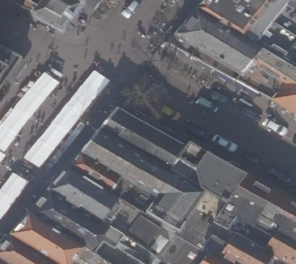 True ortho Luchtfoto op daksegment