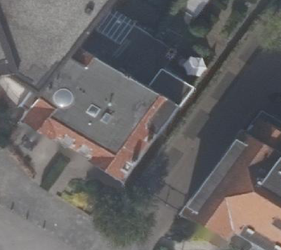 True ortho luchtfoto van Alkmaar met zicht op woning