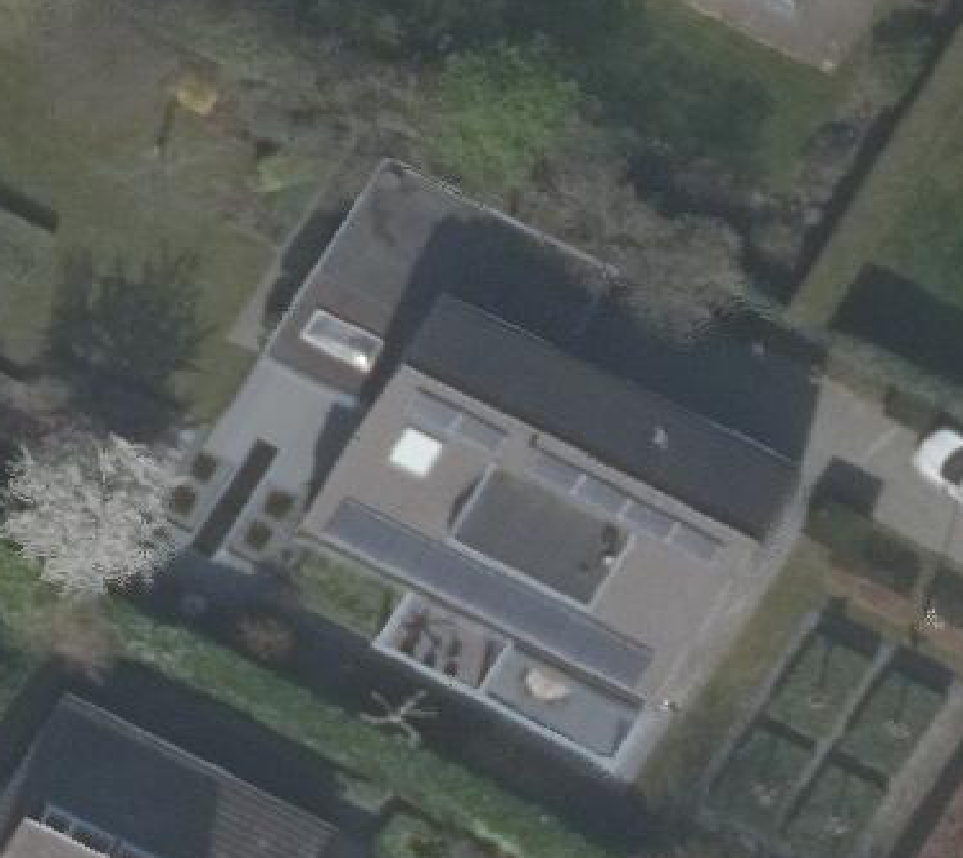 True ortho luchtfoto van Alkmaar met zicht op woning