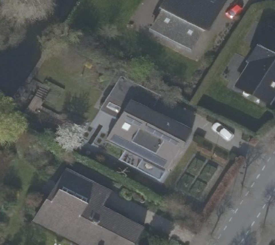 True ortho Luchtfoto op daksegment