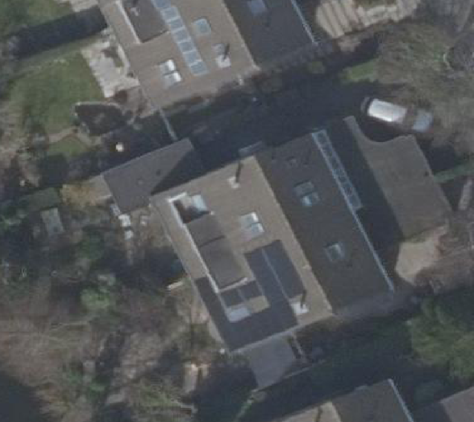 True ortho luchtfoto van Alkmaar met zicht op woning
