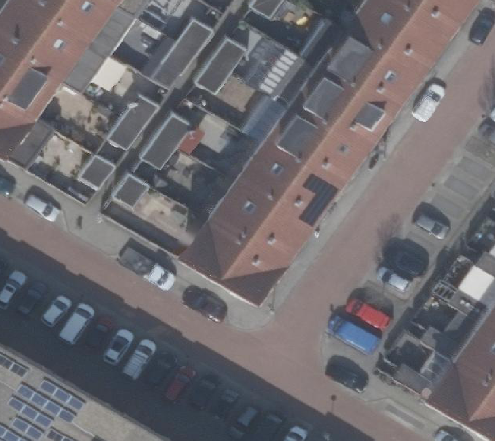 True ortho Luchtfoto op daksegment
